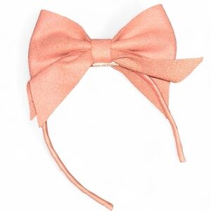 Handmade Soft Pink Bow Headband for Kids